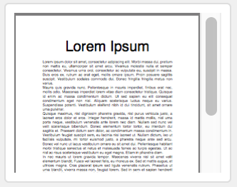 Container interativo com uma barra de rolagem exibindo o PDF