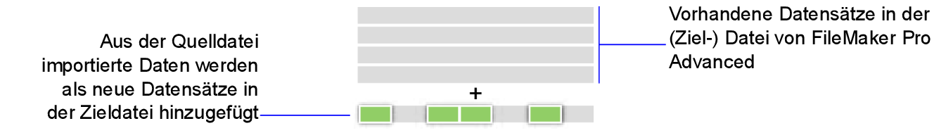 Konzept für das Hinzufügen von Datensätzen zum Import