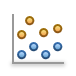 Ícone do gráfico de dispersão