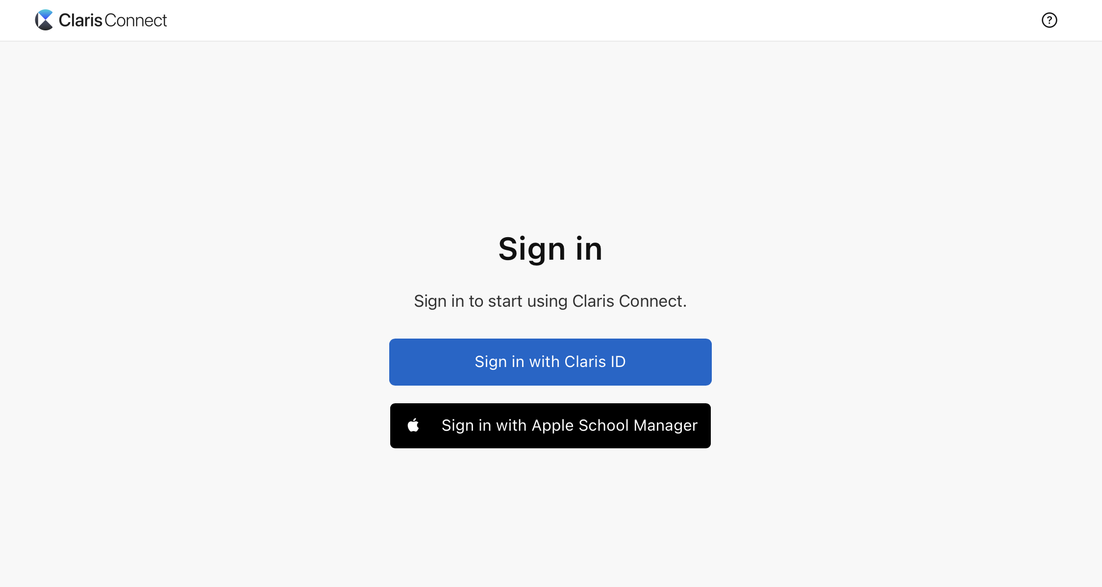 Immer „Sign in with Apple School Manager“ auswählen