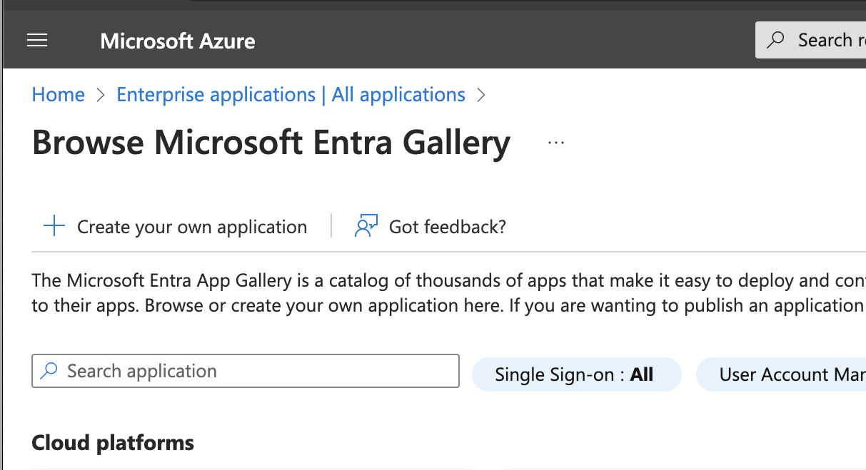 Microsoft Azure, Unternehmensanwendungen, Eigene Anwendung erstellen