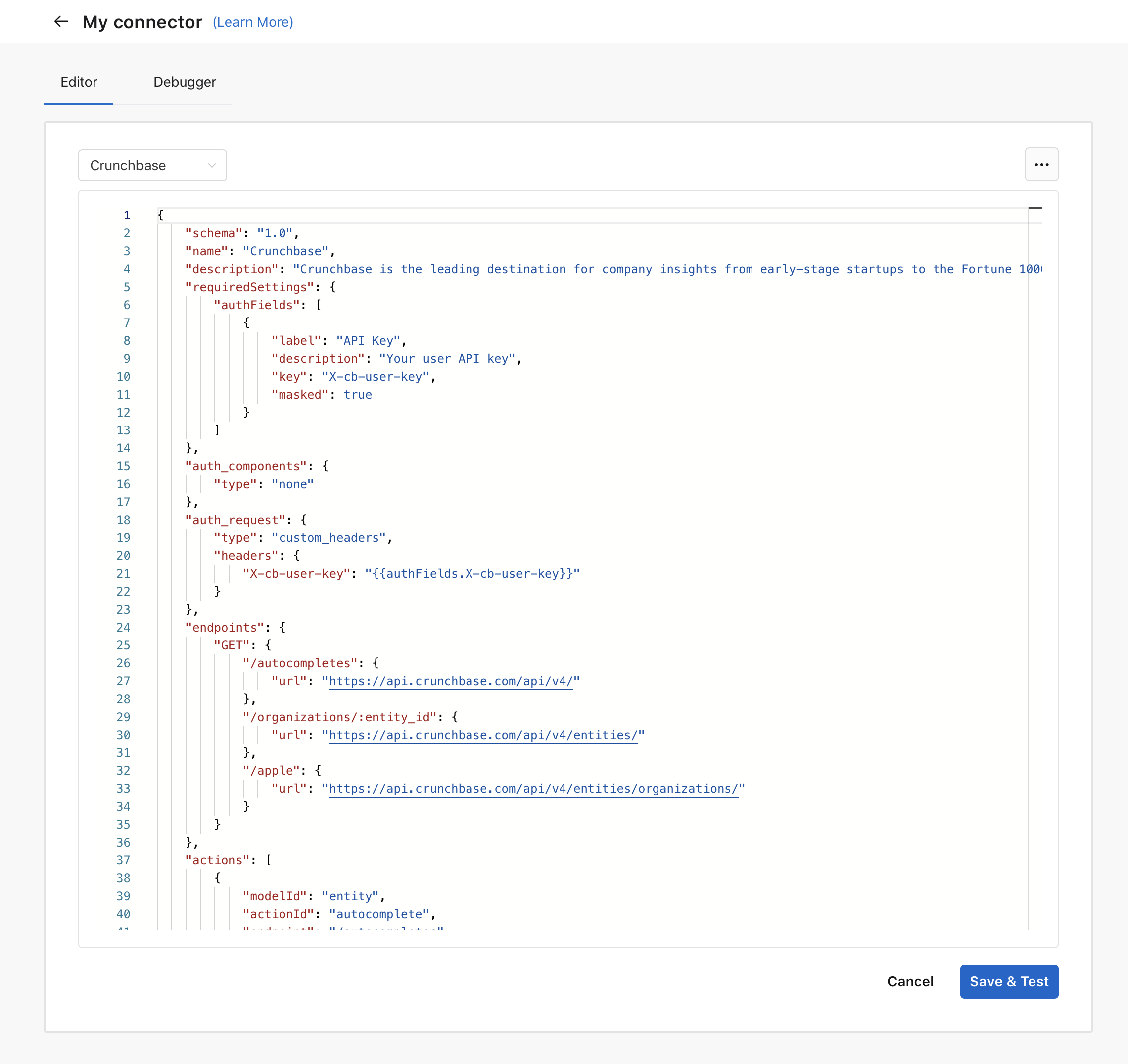 Connector editor, publish custom connector