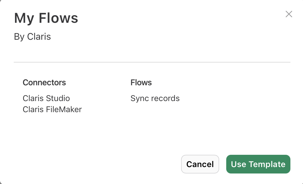 My templates、Use Template